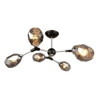 Потолочная люстра IMEX MD.4209-6-S CH+BK  фото, kupilegko.ru