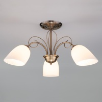 Подвесная люстра Eurosvet 30107/3 античная бронза  фото, kupilegko.ru