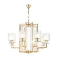 Подвесная люстра Lumina Deco Manhattan LDP 8012-8 F.GD  фото, kupilegko.ru