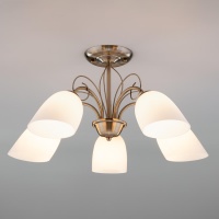 Подвесная люстра Eurosvet 30107/5 античная бронза  фото, kupilegko.ru