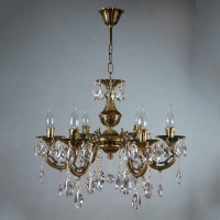 Подвесная люстра Ambiente Aria 8818/6 PB Tear drop  фото, kupilegko.ru