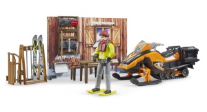 Игровой набор Хижина в горах со снегоходом и фигуркой 45709 GU  фото, kupilegko.ru