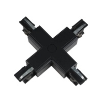 Соединитель для шинопроводов Х-образный Uniel UBX-A41 Black 09748  фото, kupilegko.ru
