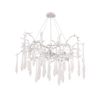 Подвесная люстра Crystal Lux REINA SP8 D1000 SILVER PATINA  фото, kupilegko.ru