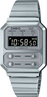 Японские наручные мужские часы Casio A100WE-7B. Коллекция Vintage  фото, kupilegko.ru