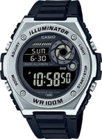 Японские наручные мужские часы Casio MWD-100H-1B. Коллекция Digital  фото, kupilegko.ru