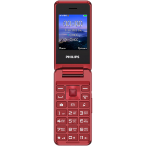 Мобильный телефон кнопочный Philips Xenium E2601 Красный  фото, kupilegko.ru