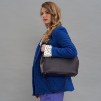 Кожаная сумка хобо женская Dr.Koffer 7017SG-74 25508 DK  фото, kupilegko.ru