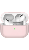 Чехол Deppa для футляра наушников Apple AirPods Pro, силикон, розовый  фото, kupilegko.ru
