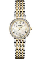 Японские наручные женские часы Bulova 98W211. Коллекция Diamonds  фото, kupilegko.ru