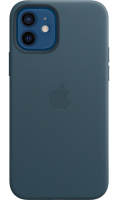 Чехол-крышка Apple MHKE3ZE/A MagSafe для iPhone 12 / 12 Pro, кожа, синий  фото, kupilegko.ru