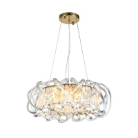 Подвесная люстра Indigo BRACCIA 12007/6P Gold V000398  фото, kupilegko.ru