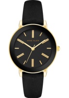 fashion наручные женские часы Anne Klein 3818GPBK. Коллекция Leather  фото, kupilegko.ru