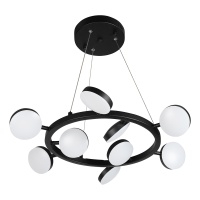 Подвесная светодиодная люстра iLedex FS-016-D9 63W BK  фото, kupilegko.ru