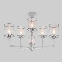 Потолочная люстра Eurosvet 60144/6 хром  фото, kupilegko.ru