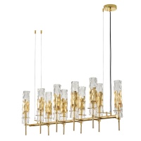 Подвесная люстра Crystal Lux Primavera SP10 Gold  фото, kupilegko.ru