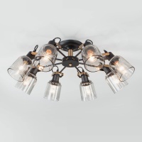 Потолочная люстра Eurosvet Astor 70111/8 черный  фото, kupilegko.ru