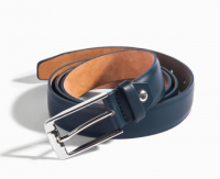 Кожаный ремень мужской ASKENT RM.12.PY-BLU  фото, kupilegko.ru