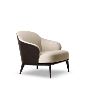 Leslie Testa di moro / Ecru Кресло Minotti  фото, kupilegko.ru