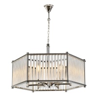 Подвесная люстра iLamp Rich P9509-6 NIC  фото, kupilegko.ru