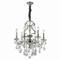 Подвесная люстра Ideal Lux Gioconda SP6 Argento 044927  фото, kupilegko.ru