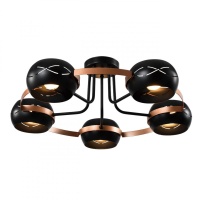 Потолочная люстра IMEX Solar MD.21743-5-S-BK+CP  фото, kupilegko.ru