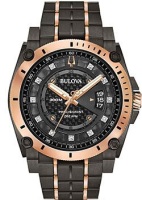 Японские наручные мужские часы Bulova 98D149. Коллекция Precisionist  фото, kupilegko.ru