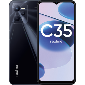 Смартфон, мобильный телефон realme C35 64GB Черный RU  фото, kupilegko.ru