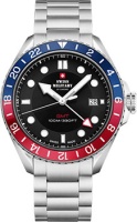 Швейцарские наручные мужские часы Swiss Military SM34095.01. Коллекция Quartz GMT  фото, kupilegko.ru
