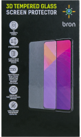 Защитное стекло Bron для Apple iPhone 12/12 Pro 2.5D Full Glue (черная рамка)  фото, kupilegko.ru