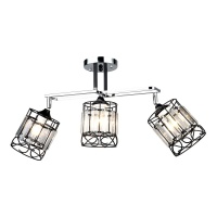 Потолочная люстра IMEX MD.3372-3-S CH+BK  фото, kupilegko.ru