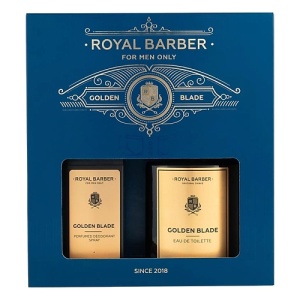 Мужской парфюмерный набор ROYAL BARBER "Golden Blade" 128900546 LT  фото, kupilegko.ru