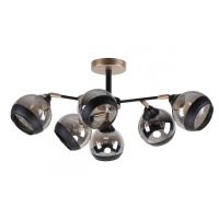 Потолочная люстра IMEX MD.51848-6-S-BK+CPN  фото, kupilegko.ru