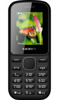 Кнопочный сотовый телефон Texet TM-130 Черно-красный  фото, kupilegko.ru