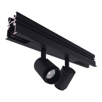 Трековый светодиодный светильник Elvan PJ-2002-2x6W-WW-BK  фото, kupilegko.ru