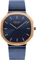 fashion наручные мужские часы Obaku V253GXSLML. Коллекция Oktant  фото, kupilegko.ru