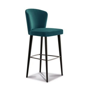 Aston Petrolio/Moka Комплект из 2 барных стульев Minotti  фото, kupilegko.ru