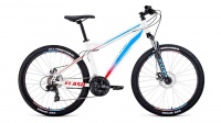 Велосипед FLASH 26 2.2 disc (рост 19") 2020-2021, белый/голубой, RBKW1M16G044 Forward  фото, kupilegko.ru