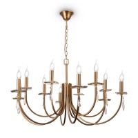 Подвесная люстра Freya Forte FR1006PL-12G  фото, kupilegko.ru