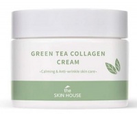 Успокаивающий крем на основе коллагена и экстракта зелёного чая Green Tea Collagen Cream  фото, kupilegko.ru