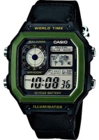 Японские наручные мужские часы Casio AE-1200WHB-1B. Коллекция Digital  фото, kupilegko.ru