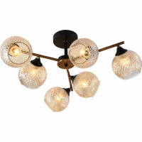 Потолочная люстра Reluce 11341-0.3-06 GOLD BRONZE+BK  фото, kupilegko.ru