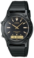 Японские наручные мужские часы Casio AW-49HE-1A. Коллекция Ana-Digi  фото, kupilegko.ru