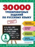 30000 тренировочных заданий по русскому языку. 1 класс. Королёв Владимир Иванович  фото, kupilegko.ru