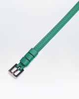 Кожаный ремень женский FETICHE FR.002. Emerald 11797 FT  фото, kupilegko.ru