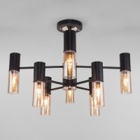 Подвесная люстра Eurosvet Tesoro 70125/8 черный  фото, kupilegko.ru