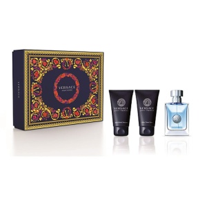 Мужской парфюмерный набор подарочный VERSACE POUR HOMME 125800282 LT  фото, kupilegko.ru