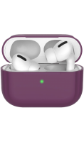Чехол Deppa для футляра наушников Apple AirPods Pro, силикон, бордовый  фото, kupilegko.ru