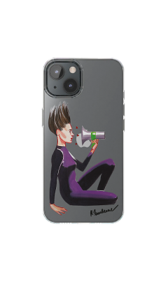 Чехол  от Маши Янковской для iPhone 13 Мегафон, силикон, прозрачный  фото, kupilegko.ru