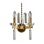 Бра, светильник настенный накладной Crystal Lux Marron AP2 Brass  фото, kupilegko.ru